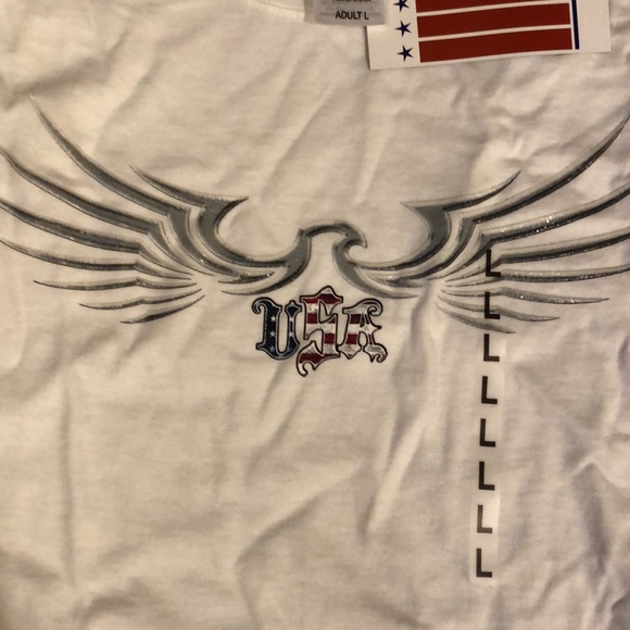 🇺🇸PATRIOTIC TEE - EAGLE, FLAG🇺🇸 - Picture 2 of 11